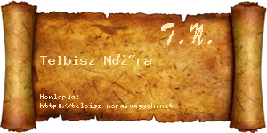 Telbisz Nóra névjegykártya